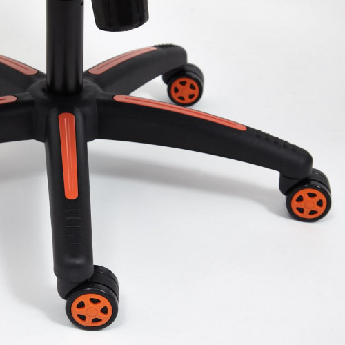 Кресло ARENA, флок/ткань, молочный/оранжевый, 4/18/07