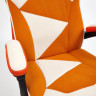 Кресло ARENA, флок/ткань, молочный/оранжевый, 4/18/07