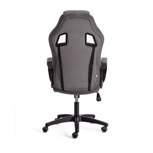 Кресло DRIVER (22), флок/ткань, серый/серый, 29/TW-12