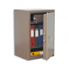 Сейф взломостойкий Valberg ASK Карат-67 T коричневый с трейзером (ключевой замок)