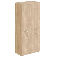 Шкаф с замками в средних и малых дверях и обвязкой DHC 85.3(Z) Дуб Каньон 892х450х1950 DIONI