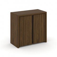 Corner Шкаф низкий широкий (2 низких фасада ЛДСП) COR.ST-3.1 Орех лоренцо/Графит 900*450*845