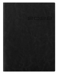 Еженедельник Letts LECASSA A6+ искусст. кожа кремовые страницы мягкая обложка черный