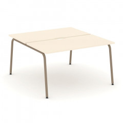 Estetica Рабочая станция на 2 места ES.D.RS-2.3-VK Сатин/Латте металл 1380*1500*750