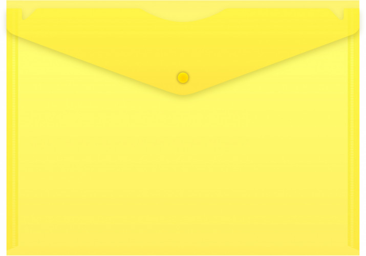 Конверт на кнопке Buro -PK120BU/YEL A4 пластик 0.12мм желтый