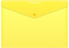Конверт на кнопке Buro -PK120BU/YEL A4 пластик 0.12мм желтый