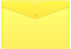 Конверт на кнопке Buro -PK120BU/YEL A4 пластик 0.12мм желтый