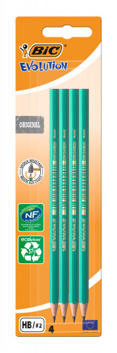 Набор карандашей ч/г Bic Evolution 8902764 HB шестигран. пластик блистер (4шт)