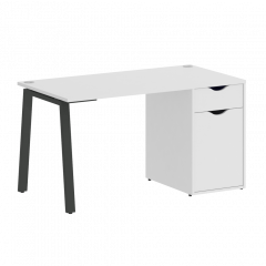 Home Office Стол письменный VR.SP-3-138.1.A Белый/Антрацит металл 1380*720*750