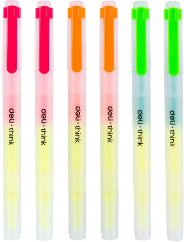 Набор текстовыделителей Deli Delight EU35304 1-3мм ассорти (6шт.)
