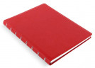 Тетрадь Filofax SAFFIANO 115033 A5 PU 56л линейка съемные листы спираль двойная красный