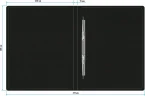 Папка метал.пруж.скоросш. Buro -ECB04PBLACK A4 пластик 0.5мм черный