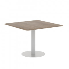 Конференц стол WCT 1111 Дуб Сонома/Алюминий 1100х1100х754 WAVE