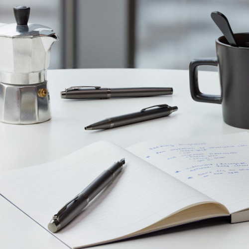 Ручка шариков. Parker IM Monochrome K328 (CW2172961) Bronze PVD M син. черн. подар.кор.