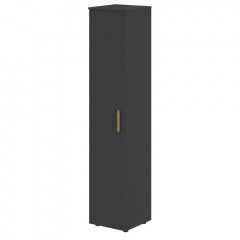 Шкаф колонка с глухой дверью и топом FHC 40.1 Черный графит/Черный графит 404х429х1983 FORTA