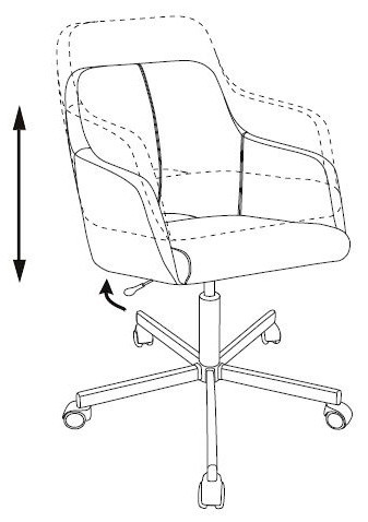 Кресло Бюрократ CH-380M леопардовый Italia LEO крестов. металл черный