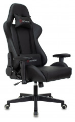 Кресло игровое Zombie Formula черный/карбон эко.кожа крестов. пластик черный