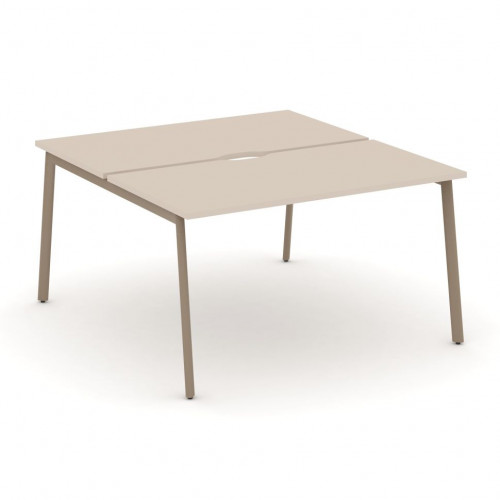 Estetica Рабочая станция на 2 места ES.D.RS-2.3-VP Капучино/Латте металл 1380*1500*750