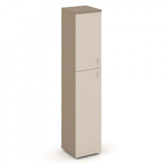 Estetica Шкаф высокий узкий лев. (1 сред. фасад ЛДСП+1 низ. ЛДСП) ES.SU-1.8 (L) Латте/Капучино 400*420*1977