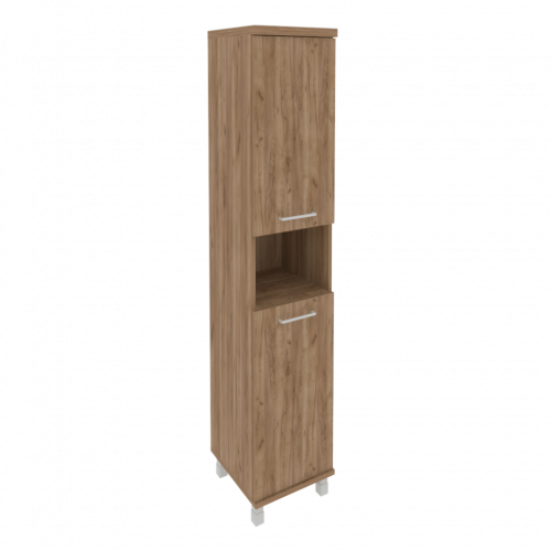 First Шкаф высокий узкий левый KSU-1.5 (L) Дуб табак 401*432*2060