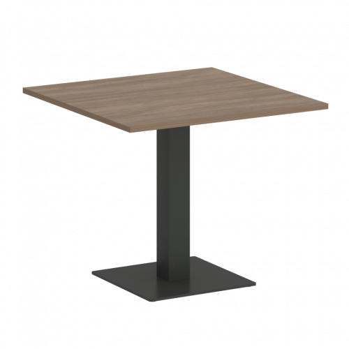 Home Office Стол квадратный VR.SP-5-90.2 Дуб аризона/Антрацит металл 900*900*753