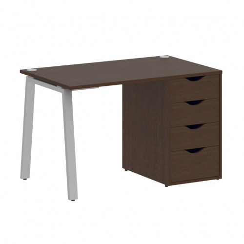 Home Office Стол письменный VR.SP-3-118.4.A Венге/Серый металл 1180*720*750