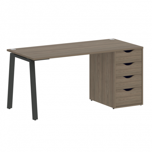 Home Office Стол письменный VR.SP-3-158.4.A Вяз/Антрацит металл 1580*720*750