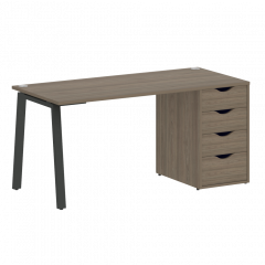 Home Office Стол письменный VR.SP-3-158.4.A Вяз/Антрацит металл 1580*720*750
