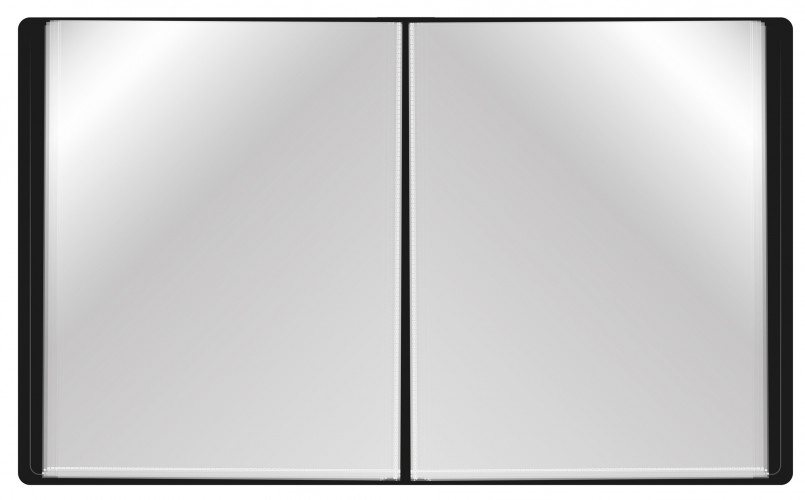 Папка с 80 прозр.вклад. Buro -ECB80BLACK A4 пластик 0.7мм черный