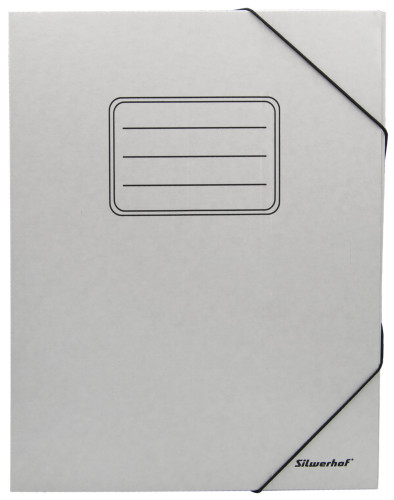 Папка архивная на резинке Silwerhof ПАР-75БЕЛЫЙ микрогофрокартон корешок 75мм 325x250x75мм белый