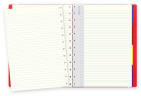 Тетрадь Filofax CLASSIC BRIGHT 115023 A4 PU 56л линейка съемные листы спираль двойная красный