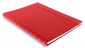 Тетрадь Filofax CLASSIC BRIGHT 115023 A4 PU 56л линейка съемные листы спираль двойная красный