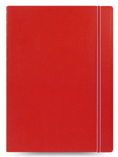 Тетрадь Filofax CLASSIC BRIGHT 115023 A4 PU 56л линейка съемные листы спираль двойная красный