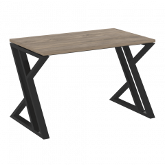 Loft Стол рабочий VR.L-SRZ-2.7 Тиквуд тёмный/Чёрный металл 1180*720*750