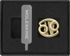 Шильд-символ Moleskine Zodiac Рак металл золотистый коробка с европод. PINCANCERGOLD