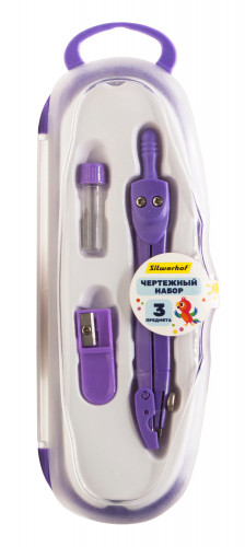 Готовальня Silwerhof Веселые друзья металл 12см в компл.:3 предмета