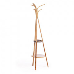 Вешалка (mod. JWFU-3464), прессованный бамбук, 38,3 х 38,3 х 170 см, натуральный