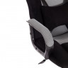 Кресло DRIVER (22), флок/ткань, черный/серый, 35/TW-12