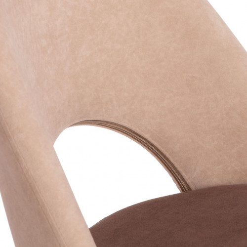 Кресло LATINA, флок , бежевый/коричневый, 7/6
