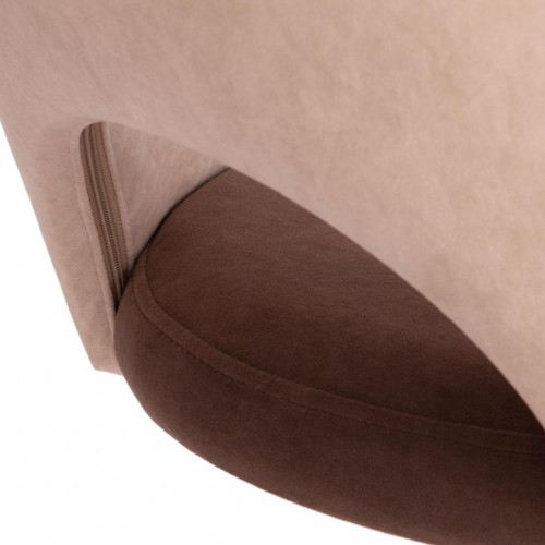 Кресло LATINA, флок , бежевый/коричневый, 7/6