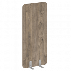 R-line Перегородки на металлических опорах на фетровых подпятниках DP.F-80-180 Тиквуд тёмный/Серый металл 800*18*1800