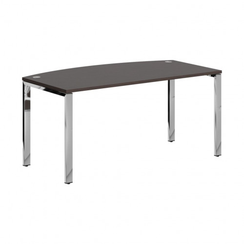 Стол руководителя XGET 169.1 Легно темный/Нержавеющая сталь 1600х867х750 XTEN GLOSS