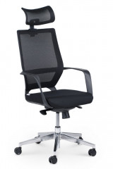 Кресло руководителя  Варио YS-0816H(D+TW) black- black