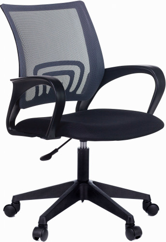 Кресло Бюрократ CH 696 серый TW-01 сиденье черный TW-11 сетка/ткань крестов.
