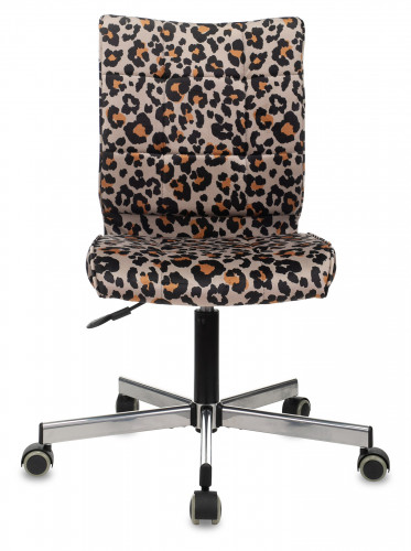 Кресло Бюрократ CH-330M леопардовый Italia LEO крестов. металл черный