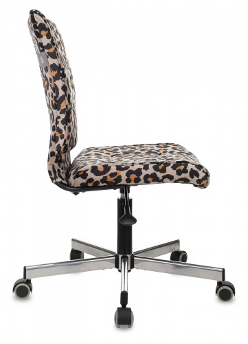 Кресло Бюрократ CH-330M леопардовый Italia LEO крестов. металл черный