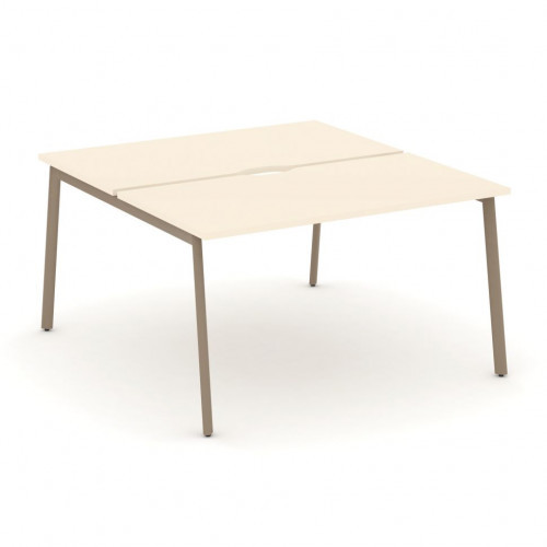 Estetica Рабочая станция на 2 места ES.D.RS-2.3-VP Сатин/Латте металл 1380*1500*750