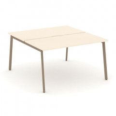 Estetica Рабочая станция на 2 места ES.D.RS-2.3-VP Сатин/Латте металл 1380*1500*750