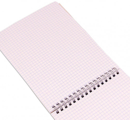 Блокнот Silwerhof A5 мелов.картон 60л клетка гребень Замок