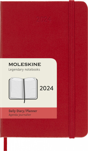 Ежедневник Moleskine CLASSIC Pocket 90x140мм 400стр. красный